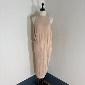 Lululemon Lab Nan Dress No Size Naked Peach Cashmere blend Slouchy Active Soft